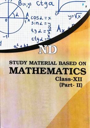 ND Ncert फूली सॉल्यूशन मैथमैटिक्स पार्ट-2 फॉर 12th क्लास (इंग्लिश मीडियम) NCERT सिलेबस (कुंजी)