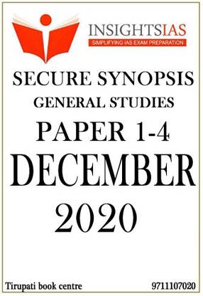 Insight On India Secure Synopsis - General Studies (Paper 1-4) December - 2020