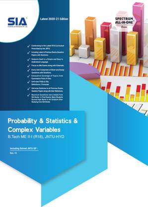 Probability And Statistics & Complex Variables, B.Tech II-Year I-Sem (ME) R18, JNTU-Hyderabad, Latest 2020-21 Edition