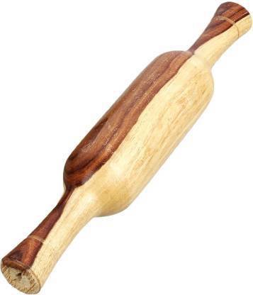 Ephemeral WOODEN ROLLING PIN GHATI BELAN, GHATI STYLE ROLLER BELAN ROTI BELAN Rolling Pin