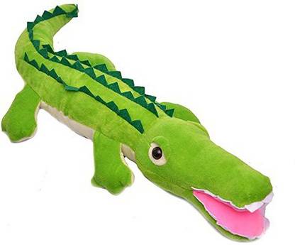 TITLEE Soft Crocodile with Open Mouth Stuffed Animal Plush Toy, Size - 70 cm  - 14 cm