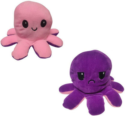 Reversible plush toy happy sad clearance