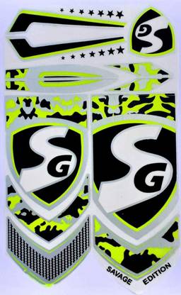 SG GRO SG SAVAGE EDITION CRICKET BAT STICKER Bat Sticker