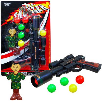 Joy Product Sharp Shooter Shooting Gun with Dummy Target Guns & Darts