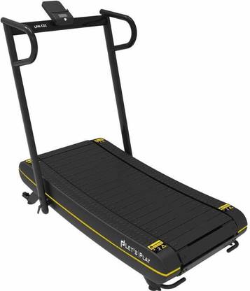 lets play Non-Motorized Curve Treadmill with Zero-Mantainance Treadmill for Home Use. Treadmill (Max Weight:140 kg)