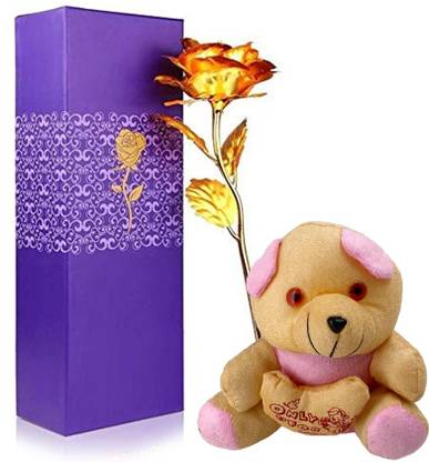 creative khidki Artificial Flower, Soft Toy Gift Set
