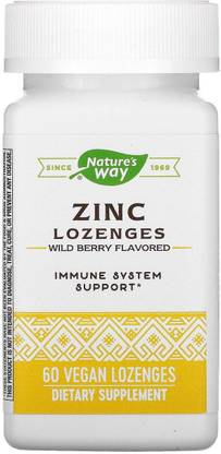 Nature's Way Zinc Lozenges with Echinacea & Vitamin C Wild Berry Flavor