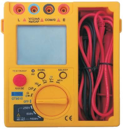 G-Tech DIGITAL INSULATION TESTER WITH MULTIMETER FUNCTION AC/DC VOLT, AC/DC AMP, RESISTANCE, CAPACITANCE AND FREQUENCY Digital Voltage Tester