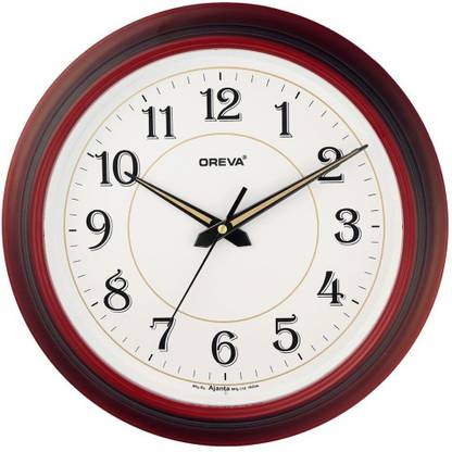OREVA Analog 32 cm X 32 cm Wall Clock