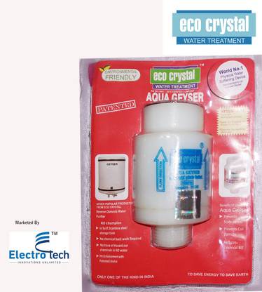 Eco Crystal Aqua Geyser Worlds No.1 Environmental Friendly Solid Physical Water Softener Filter Cartridge for Geyser (Pack of 1) ,Mkt By Electro Tech Solid Filter Cartridge