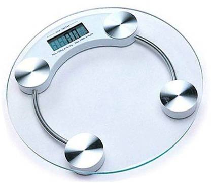 Gadget Tree Personal Human Body Weight Machine 2003A Transparent Round Glass Weighing Scale