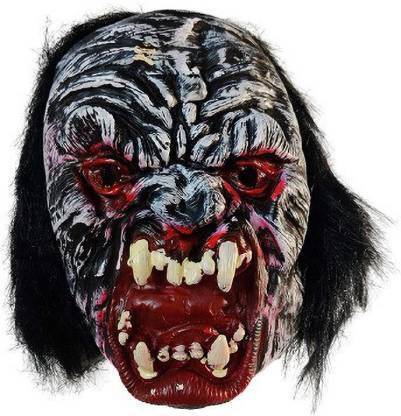 OM CORPORATION Rubber Fancy Horror Scary Ghost Face Mask - 1Pcs