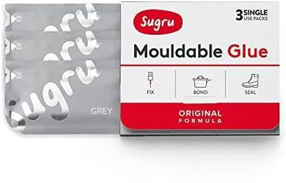 Sugru Moldable Glue - Original Formula - All-Purpose Adhesive, Advanced Silicone Technology - Holds up to 4.4 lb - 3-Pack