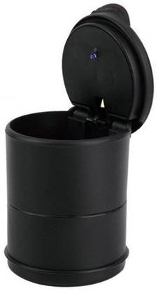 AutoBuzz Black Plastic Ashtray