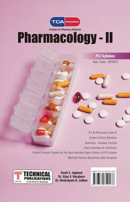 Pharmacology II for B. PHARMACY PCI SYLLABUS - 17 ( SEM V - BP503T)