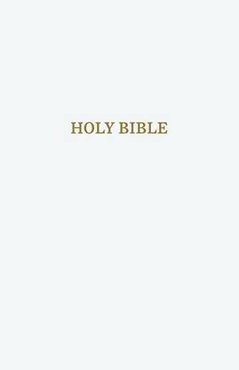 KJV Holy Bible: Gift and Award, White Leather-Look, Red Letter, Comfort Print: King James Version