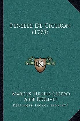 Pensees De Ciceron (1773)