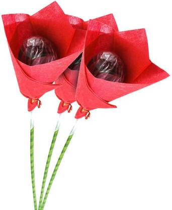 Choko La Chocolate Rose Bunch Bars Rose Shape Chocolate Rose Design Chocolate Pack of 10 Bars