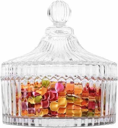 WholeSale Hub Glass Cookie Jar  - 380 ml