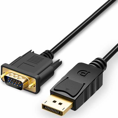 InfiDeals VGA Cable 1.5 m Displayport to VGA Adapter, Connects DP Port from Desktop or Laptop to Monitor or Projector with VGA Port ( Not HDMI to VGA Cable)