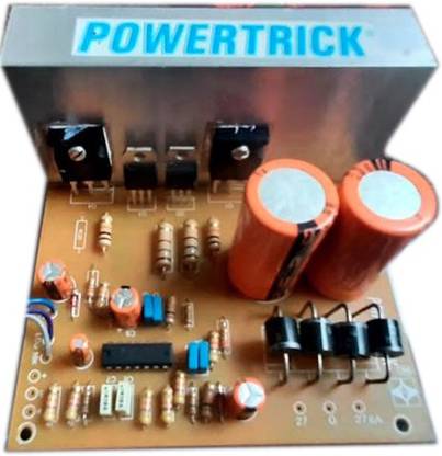 पॉवरट्रिक Sub woofer board (2 - Transistor ) with power supply (50v 4700uf Capacitor) इलेक्ट्रॉनिक कॉम्पोनेन्ट इलेक्ट्रॉनिक हॉबी किट