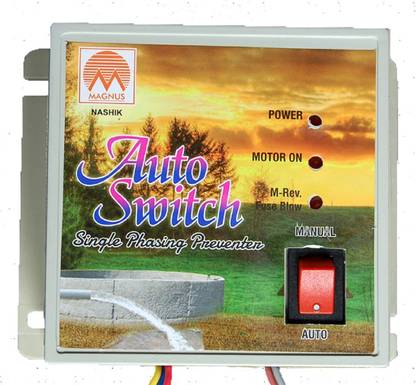 Magnus Three Phase auto switch / Single phase preventer Preset Electronic Timer Switch