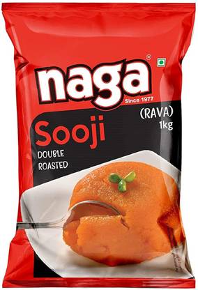 Naga Sooji Sooji Double Roasted Sooji 1kg