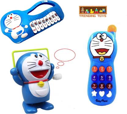 trending toys Combo Of Doraemon Piano Toy,Doraemon rope Skip Toy,Doraemon Baby Musical Phone Toy For Kids