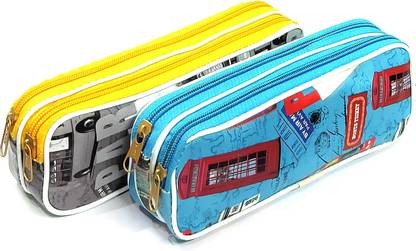 V. S Power MultiPouch Abstract Art Polyester Pencil Boxes