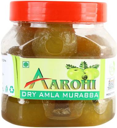 Aarohi Homemade Organic Premium Quality Dry Sweet Amla Murabba (500 grams) Amla Murabba