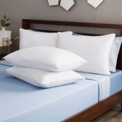 WILD MINT Microfibre Solid Sleeping Pillow Pack of 2