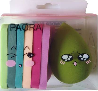 paora POWDER PUFF cotton puffs (set of 7 pieces)