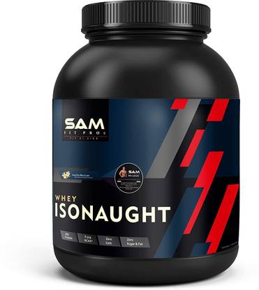SAMFIT Pro Isonaught Whey Protein |Vanilla| 33 Gram Protein per Scoop Whey Protein