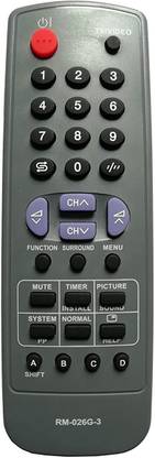 LipiWorld RM-026G-3 CRT TV Universal Work with All Most Sharp Remote Controller