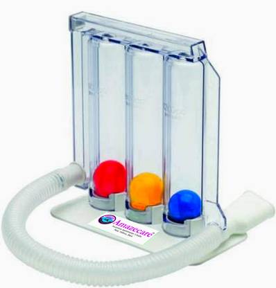 AMAZECARE ™ Incentive Spirometer/Respirometer/Breathing Lungs Exerciser 3 balls Manual Respiratory Exercise Respiratory Exerciser