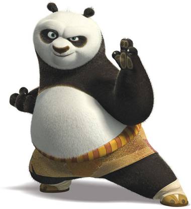 Panda poster for wall. Kung fu Paper Print