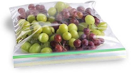 INKULTURE Press-N-Lock Freezer Food Storage Size 09 inch X 09 inch (Medium)(Pack of 01 = 01 X 25 = 25 Bags),Freezer & Microwave Safe, Convenient & Re-Usable Bags Plastic Storage Pouch