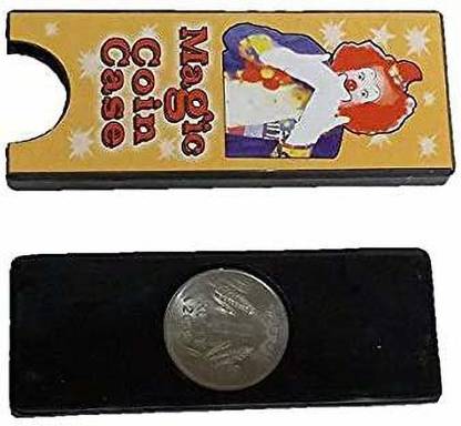 A SARKAR MAGIC WORLD Magic Coin Gone Case / Coin Vanish Tray Gone Case Magic 1 Magic Tricks