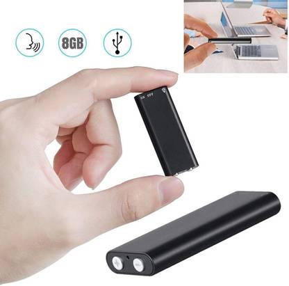AVOIHS Smallest Digital Spy Voice Audio Recorder Mp3 Player Small Size Long Storage 8 GB Voice Recorder