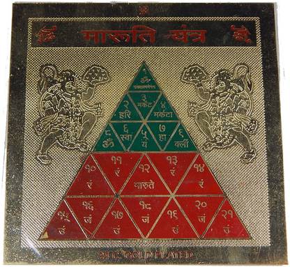 Urancia Shree Maruti Yantra for Vastu,Home Plastic Yantra