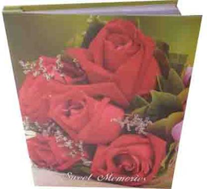 look RED ROSE PHOTO ALBUM ( SIZE 5"x7"- 152 PHOTO POCKETS ) Album