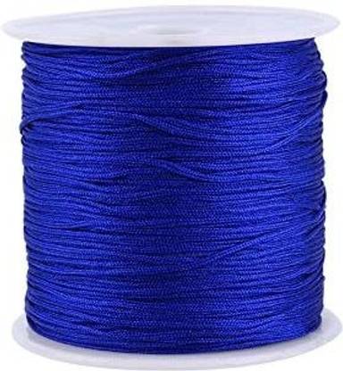 YOSOO 100M X 0.8Mm Nylon Chinese Knot Cord Rattail Macrame Shamballa Thread String (Sapphire )