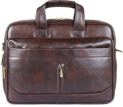 The CLOWNFISH Vegan Leather Laptop Messenger Bag Waterproof Messenger Bag