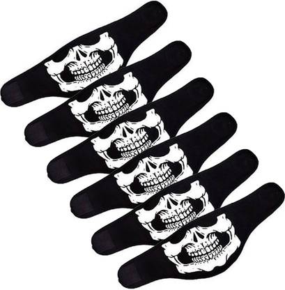 Aadikart Black, White Bike Face Mask for Men & Women