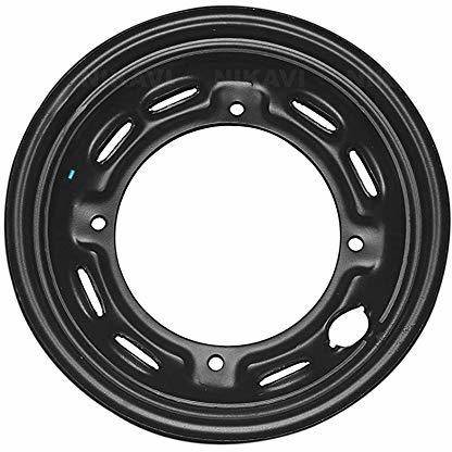 nikavi WR04 Wheel Rims Compatible For Honda Dio New models (Black) Front, Rear Alloy Stainless Steel Honda Dio Motorbike Tyre Rim