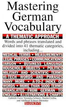 Mastering German Vocabulary: A Thematic Approach