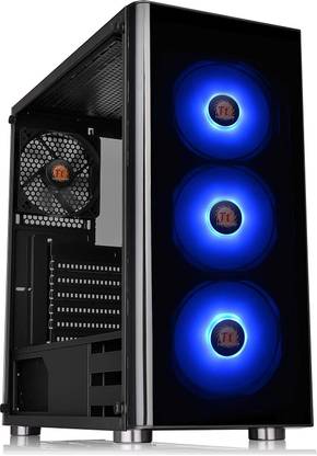 Thermaltake CA-1K8-00M1WN-01 Mid Tower Cabinet with USB 2.0 and USB 3.0 Ports Compatible with Computer