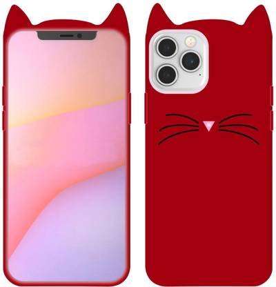 CASE CREATION Back Cover for Apple iPhone 12 Pro Max 2020 Fashion Graphic 3D Feel Girlish Cat Case Smart Cover