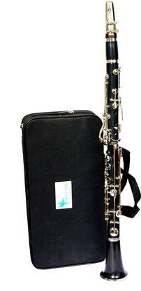 SKYLARK INTERNATIONAL Clarinet German silver 13keys with case (Kaali Shenai) Clarinet