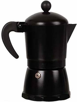 3d Creations Aluminum Polished South Indian Filter Degree Coffee Machine (Black) 3 Cups Coffee Maker